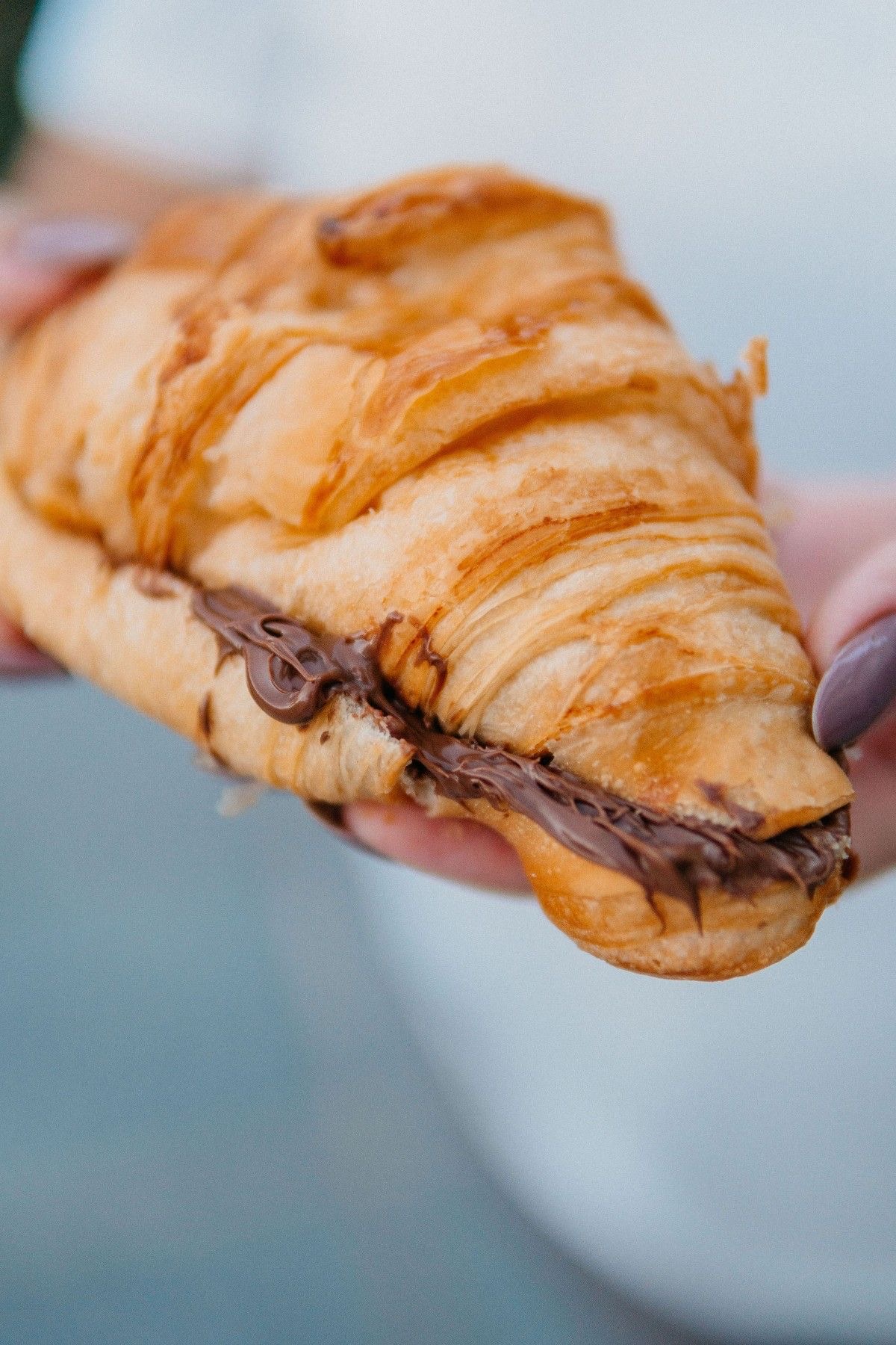 Croissant con nutella
